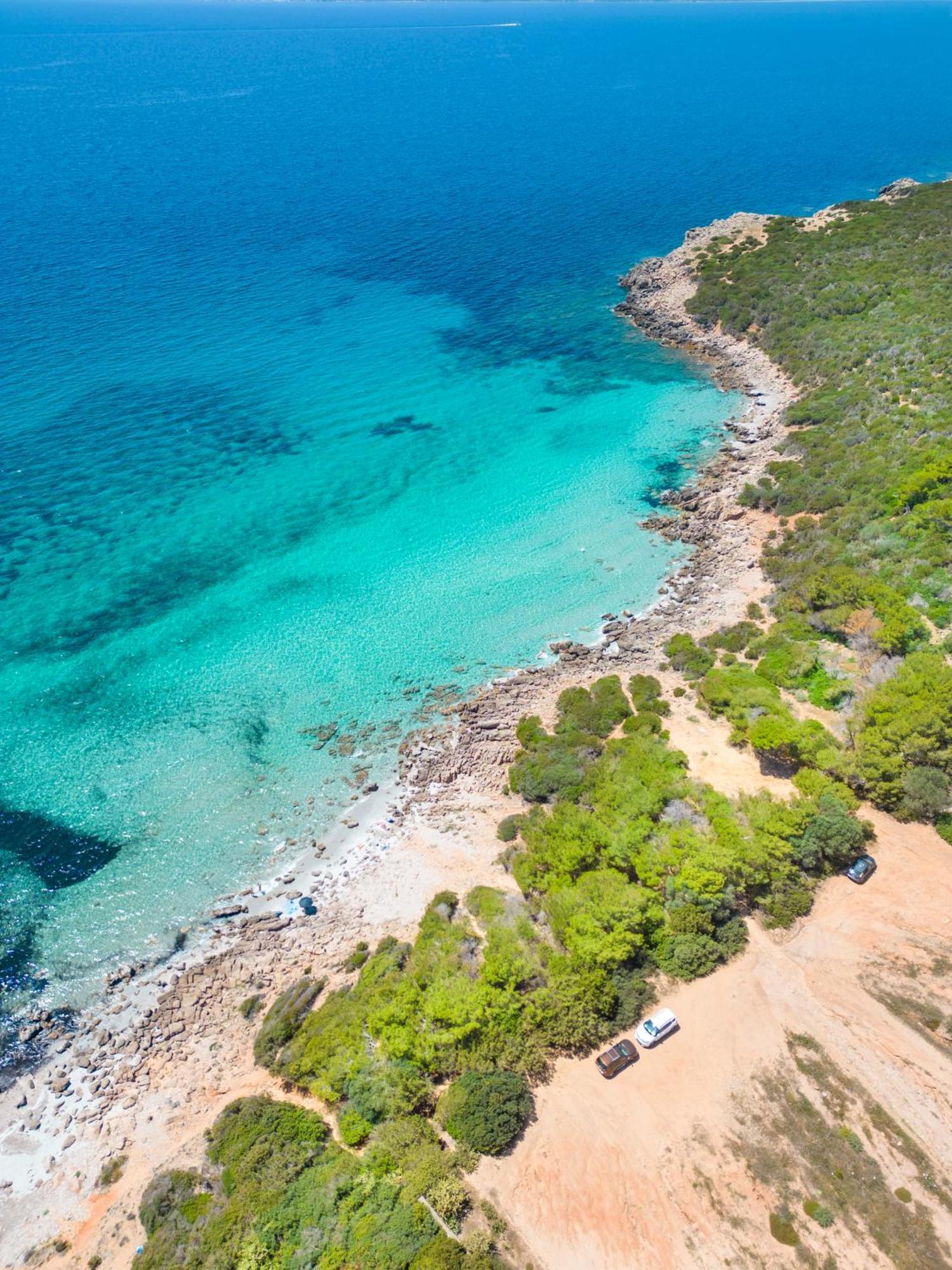 Rustico Porto Pino 30 Mt Dalla Spiaggia Eksteriør bilde