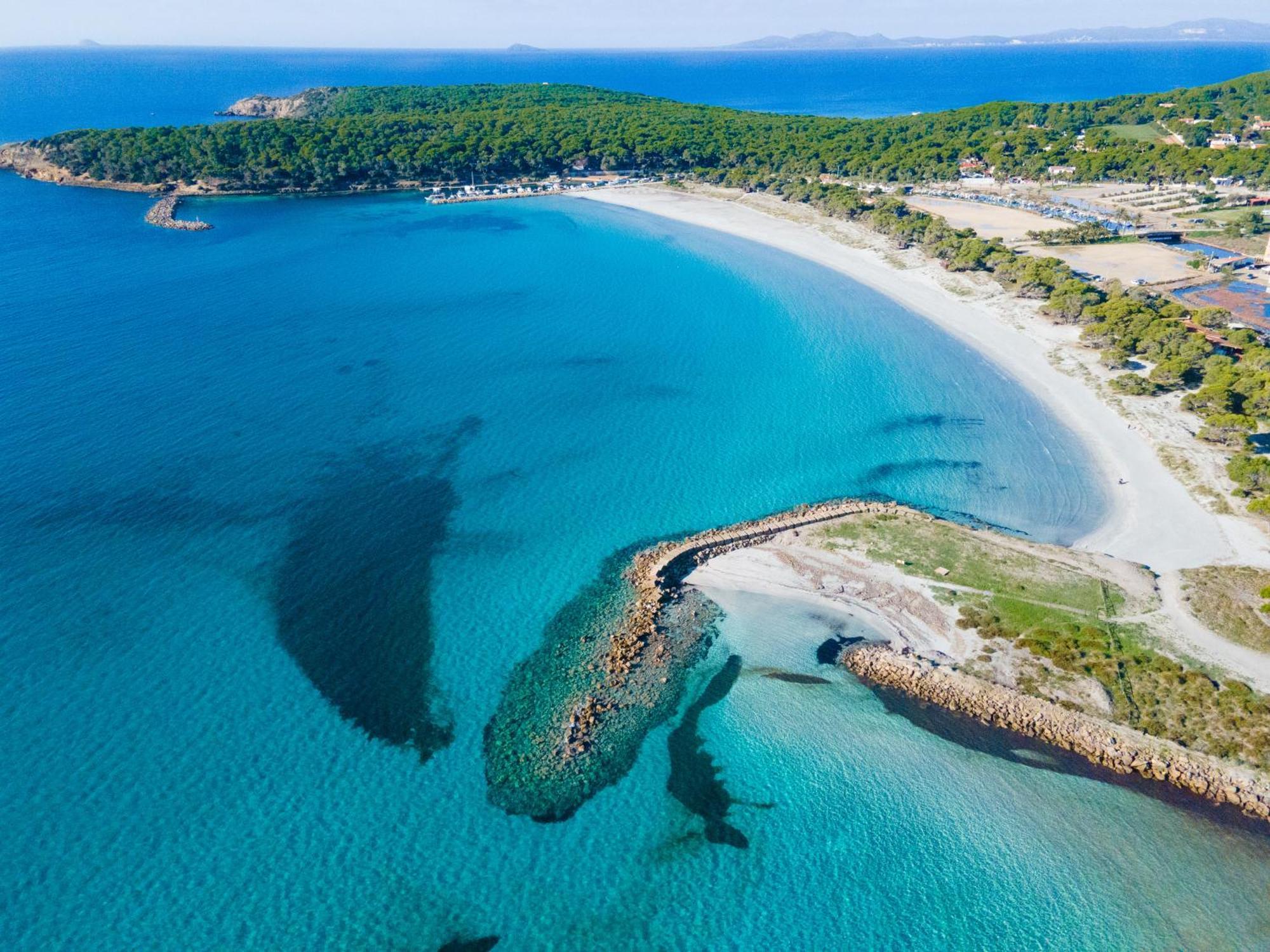 Rustico Porto Pino 30 Mt Dalla Spiaggia Eksteriør bilde